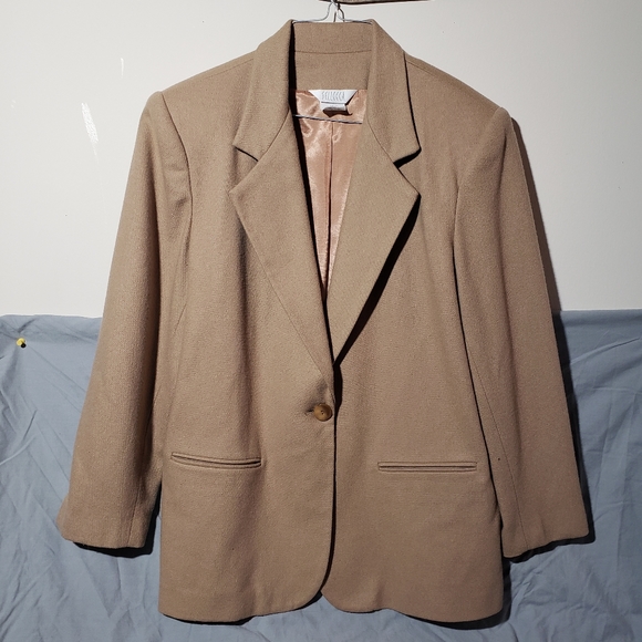 Vintage camel blazer sz 12 - Picture 1 of 6